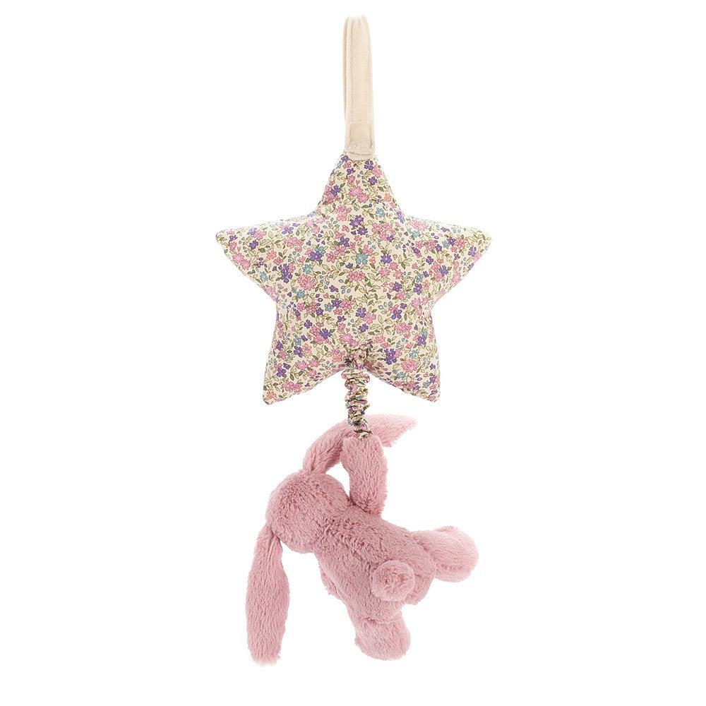 Jellycat London Blossom Tulip Bunny Star Musical Pull