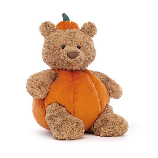 Jellycat London Bartholomew Bear Pumpkin (Retired Design)