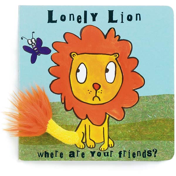 Jellycat London Lonely Lion Board Book (Retired)