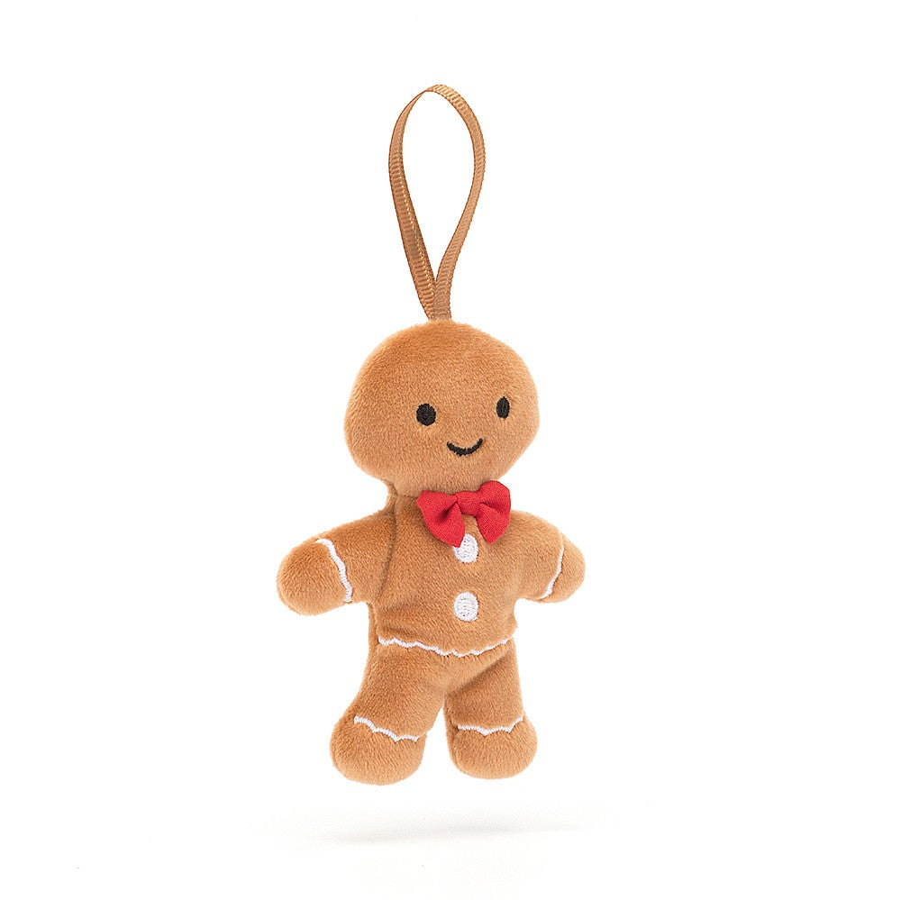 Jellycat London Festive Folly Gingerbread Fred Christmas