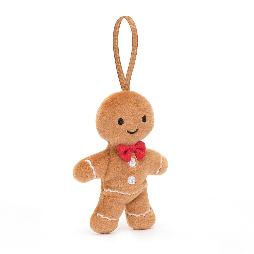 Jellycat London Festive Folly Gingerbread Fred Christmas