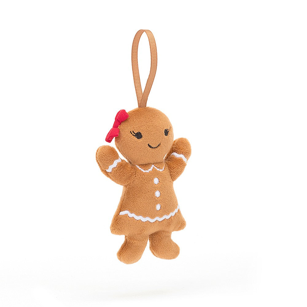 Jellycat London Festive Folly Gingerbread Ruby Christmas